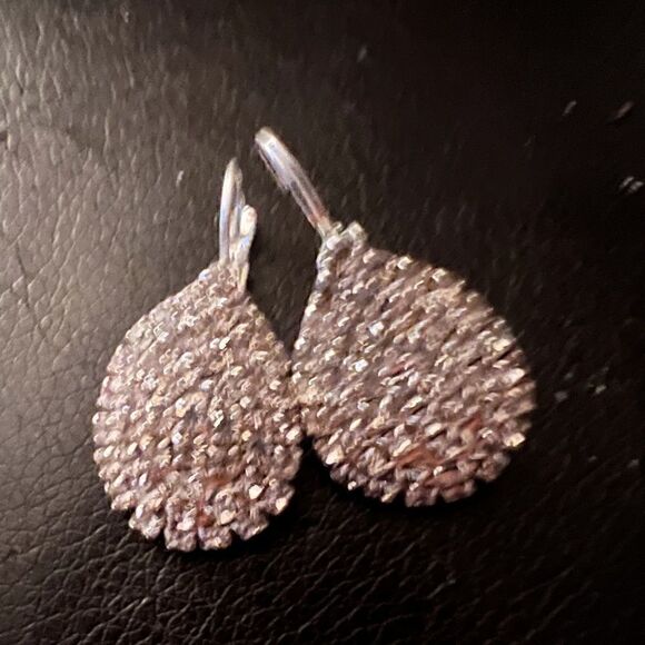🔷 Swarovski New Stunning Crystal teardrop silver earrings 🔷 - Picture 1 of 6